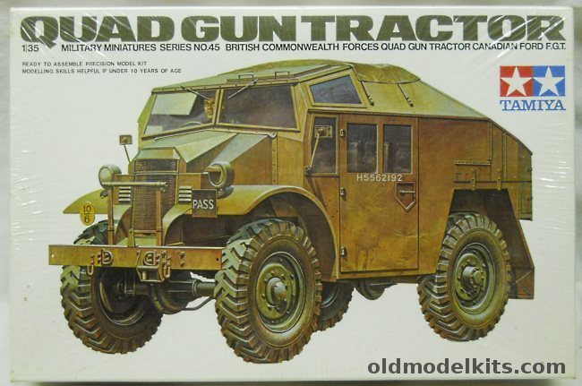 Tamiya 1/35 Quad Gun Tractor (Canadian Ford FGT), MM145 plastic model kit